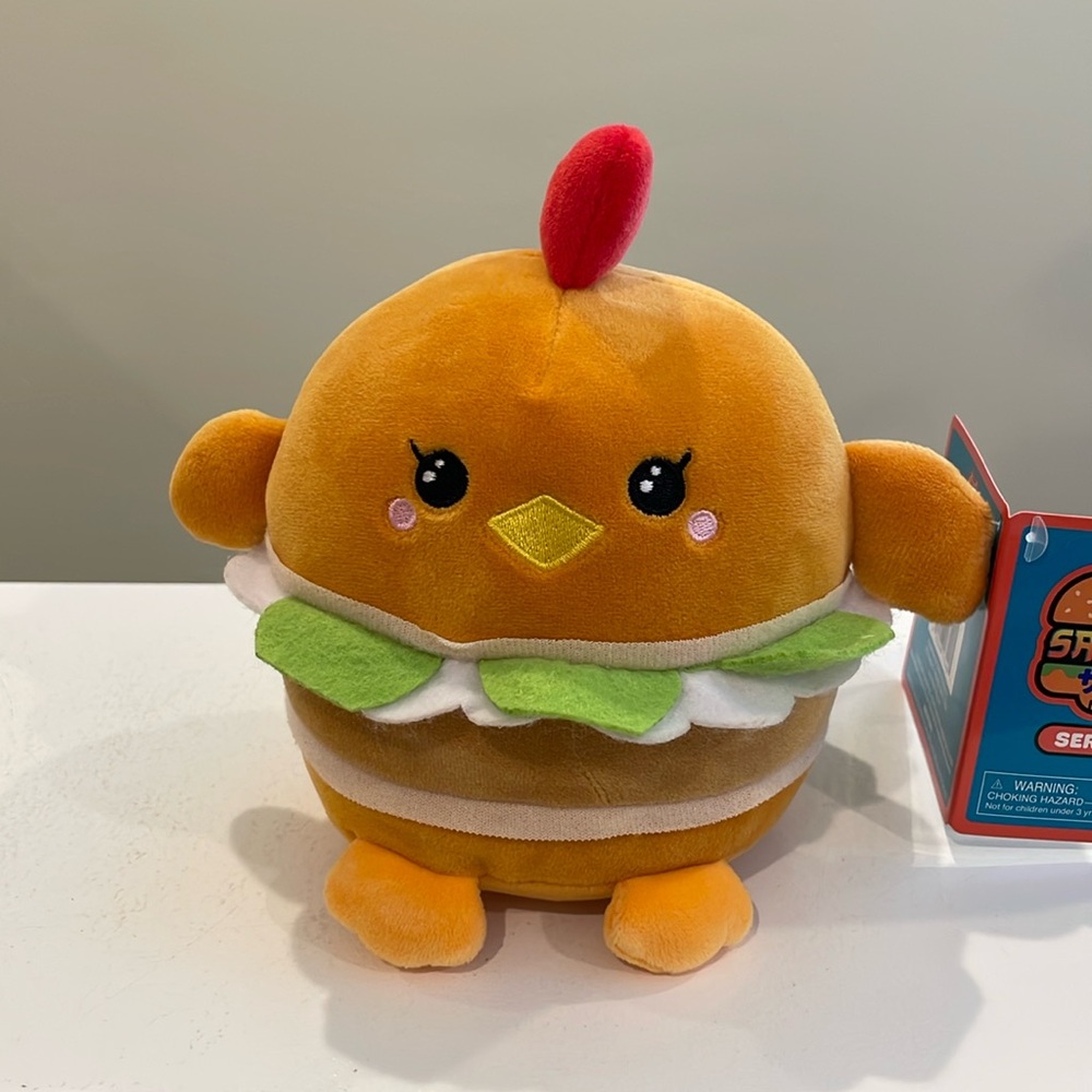 NWT 6” Charlie the Chicken Sando SANDOICHIS Series 1 Plush